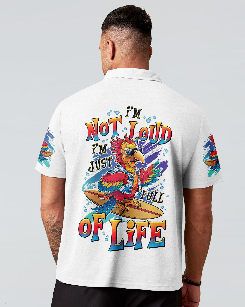 BLISSCORNERS I'M NOT LOUD PARROT ALL OVER PRINT