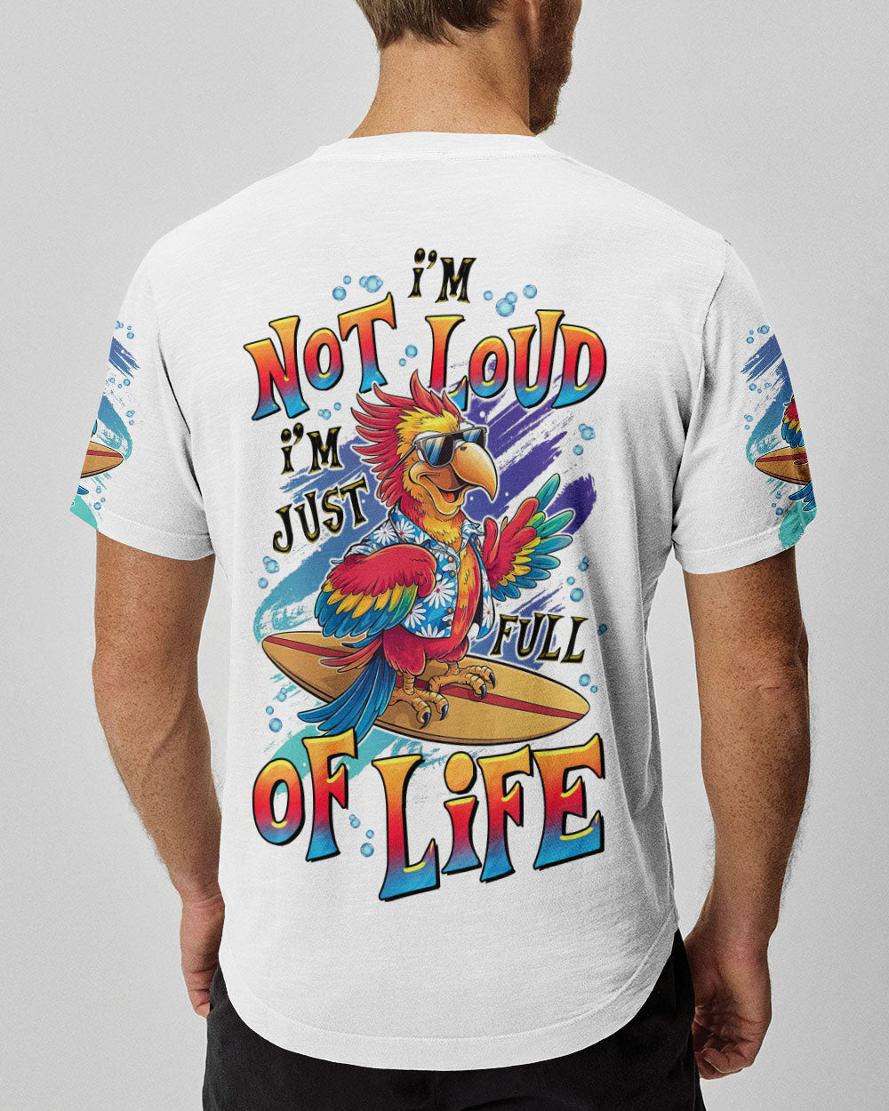 BLISSCORNERS I'M NOT LOUD PARROT ALL OVER PRINT