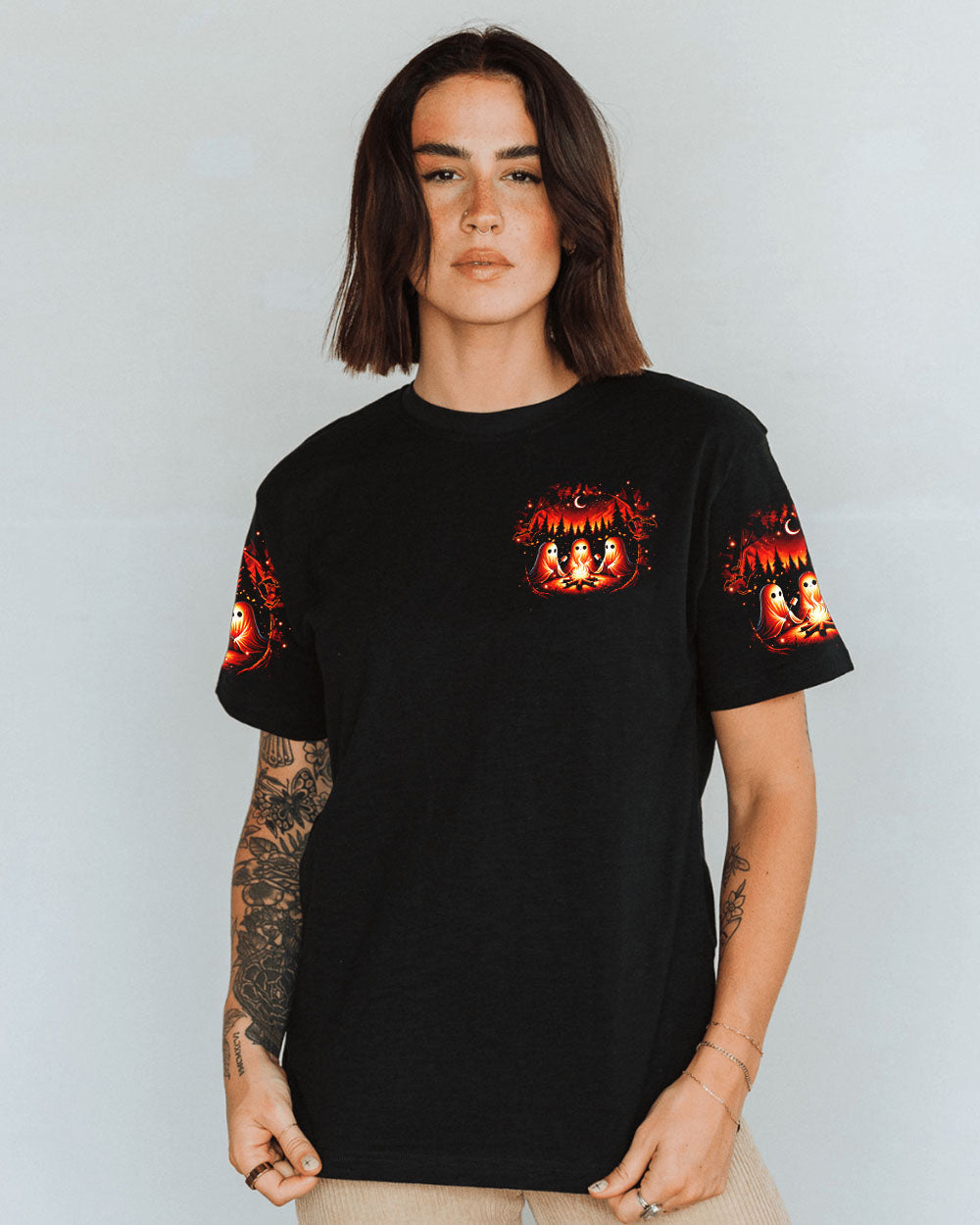 BLISSCORNERS LET'S GET TOASTED BOOS HALLOWEEN ALL OVER PRINT