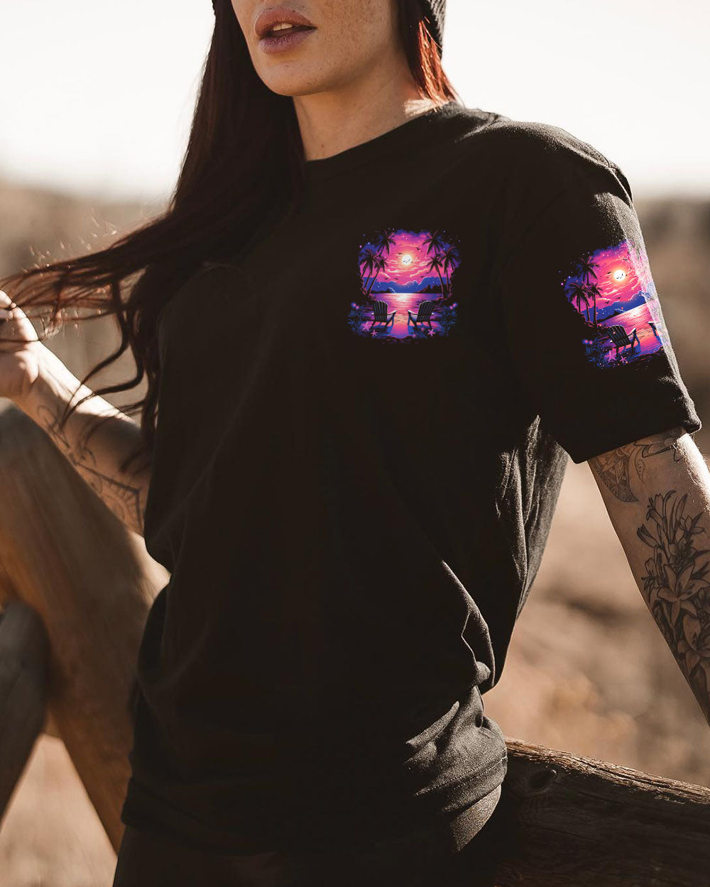 BLISSCORNERS SITTING BY THE OCEAN ALL OVER PRINT