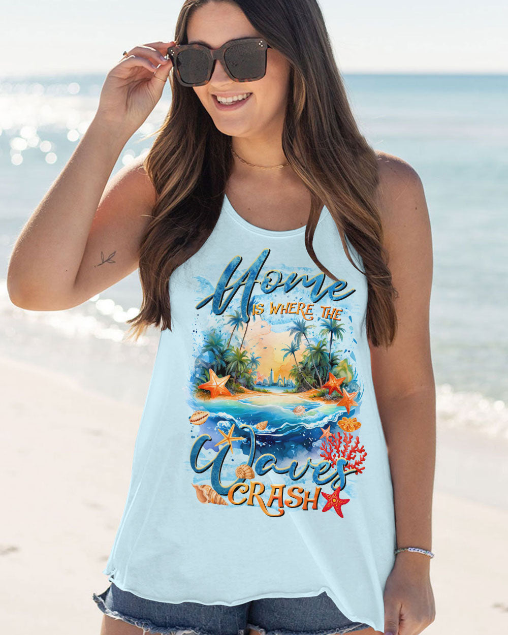 BLISSCORNERS HOME IS WHERE THE WAVES CRASH ALL OVER PRINT