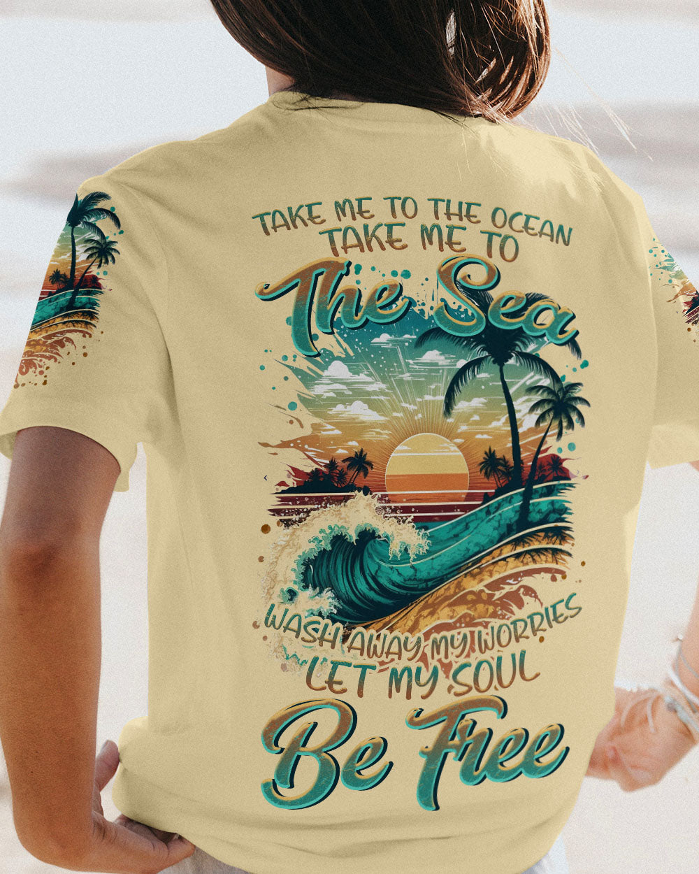 BLISSCORNERS TAKE ME TO THE OCEAN RETRO ALL OVER PRINT