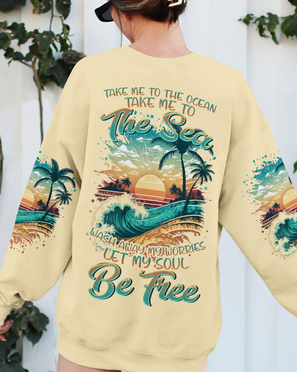 BLISSCORNERS TAKE ME TO THE OCEAN RETRO ALL OVER PRINT