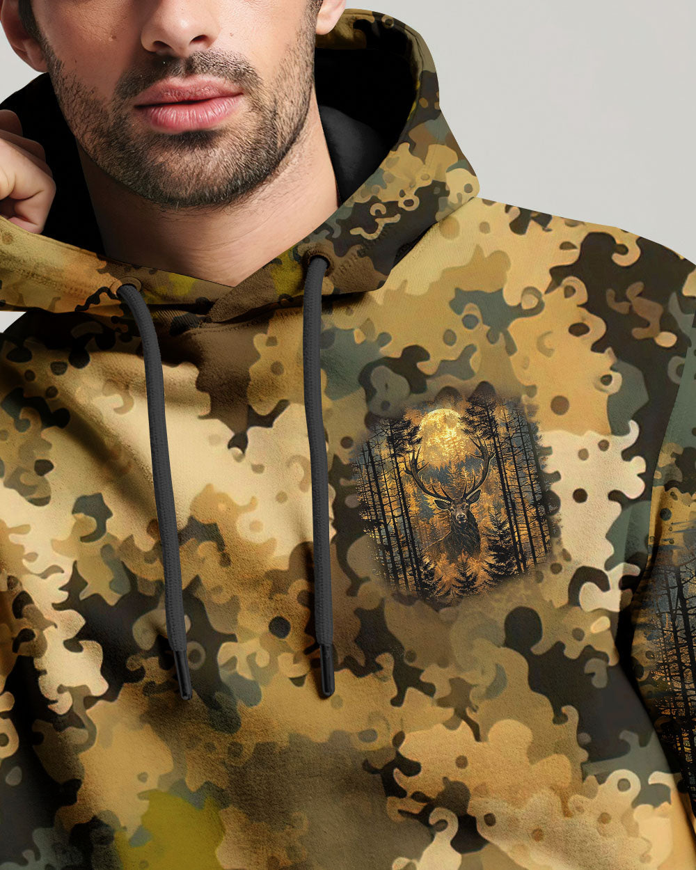 BLISSCORNERS BUCK AROUND AND FIND OUT DEER HUNTING ALL OVER PRINT