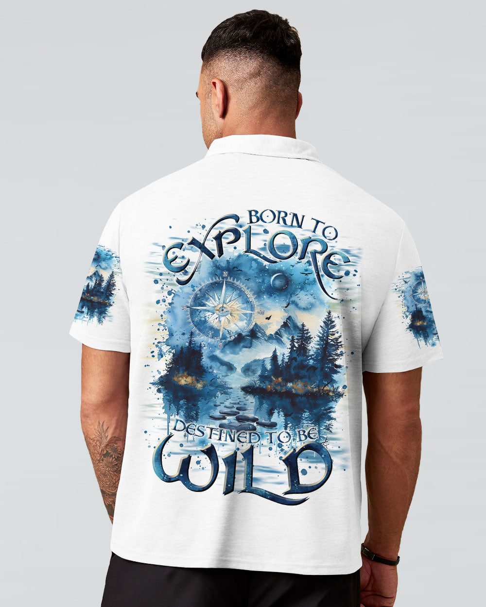 BLISSCORNERS BORN TO EXPLORE DESTINED TO BE WILD ALL OVER PRINT