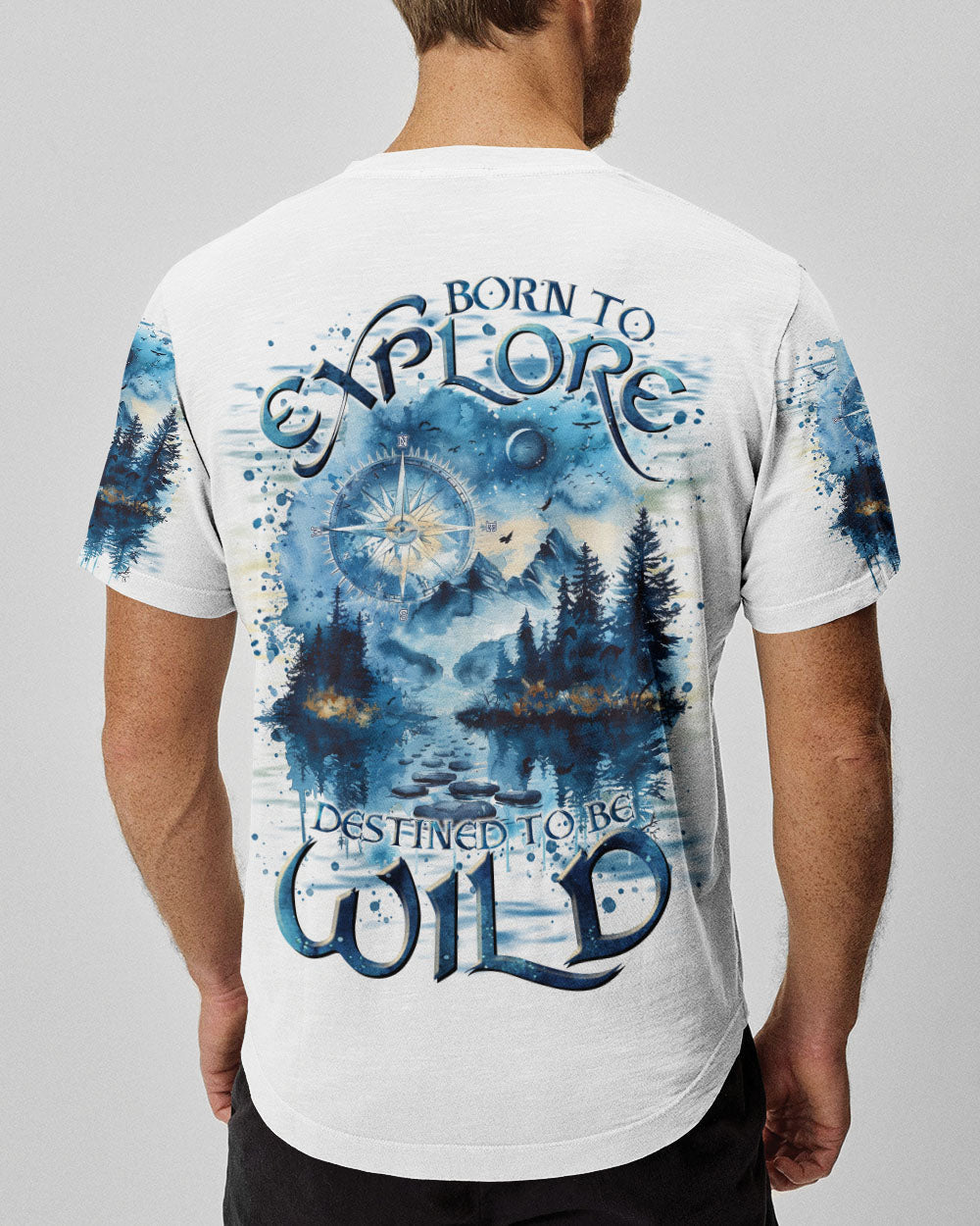 BLISSCORNERS BORN TO EXPLORE DESTINED TO BE WILD ALL OVER PRINT