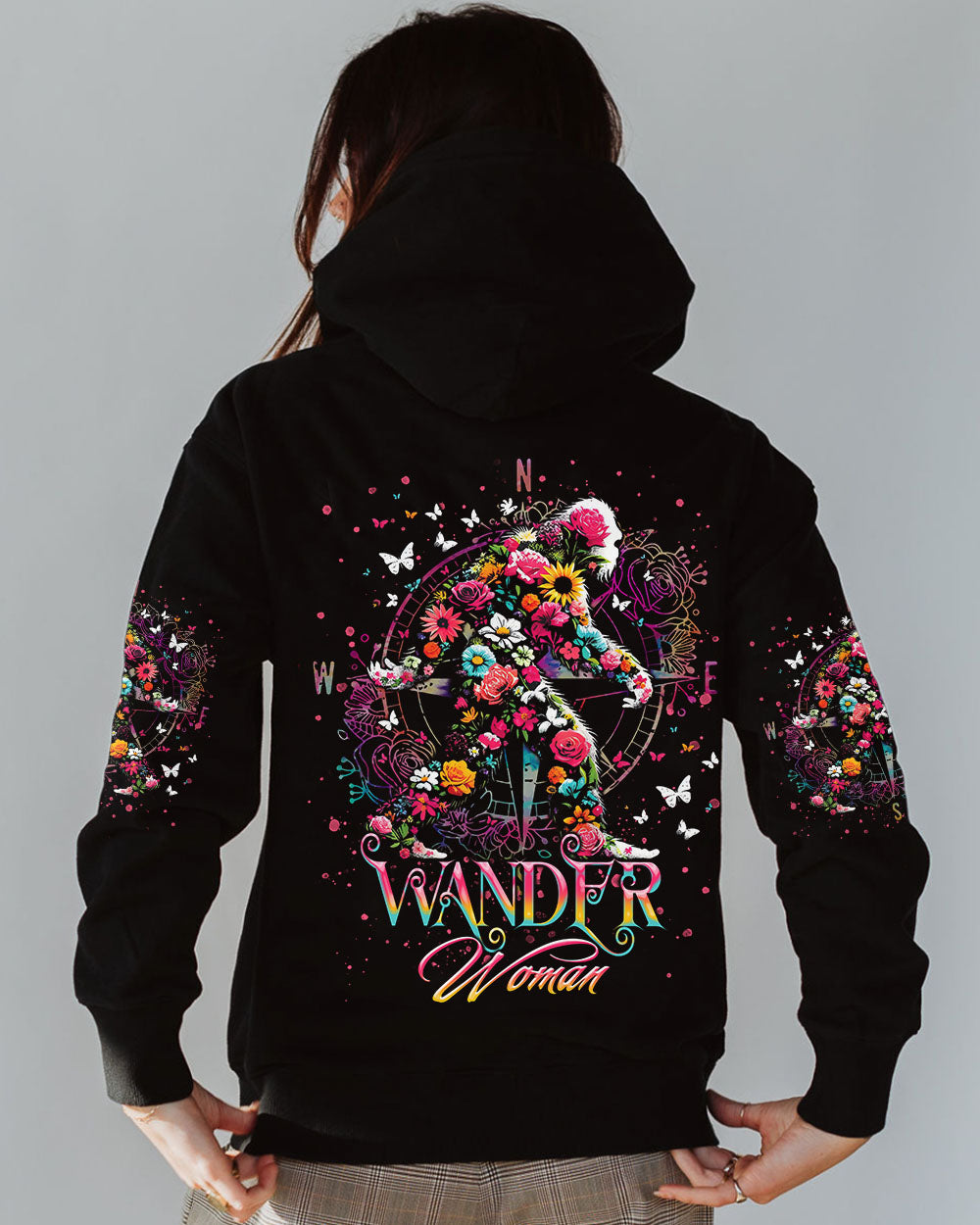 BLISSCORNERS WANDER WOMAN FLORAL BIGFOOT ALL OVER PRINT