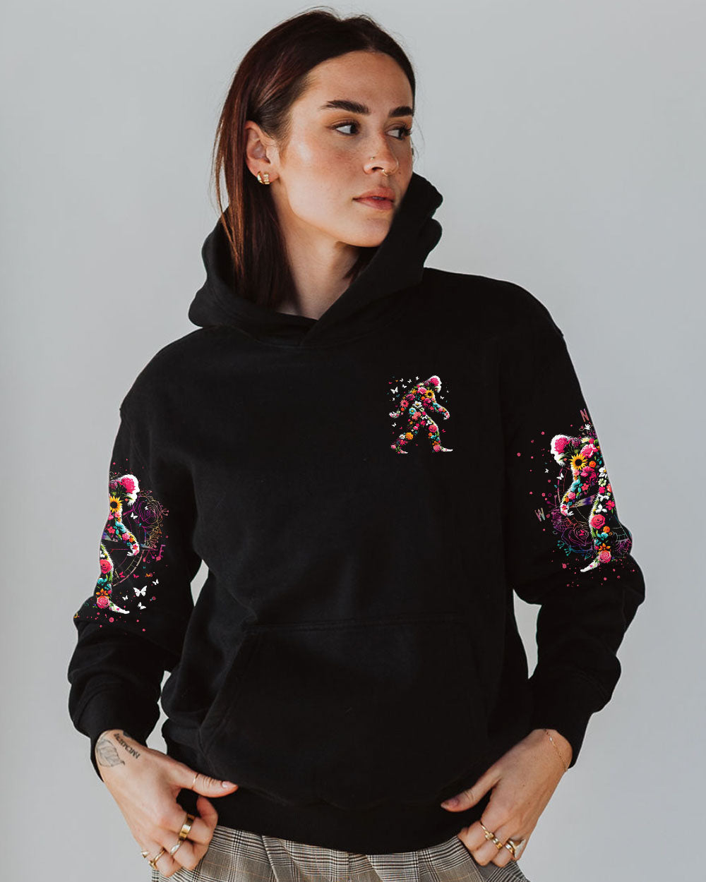 BLISSCORNERS WANDER WOMAN FLORAL BIGFOOT ALL OVER PRINT