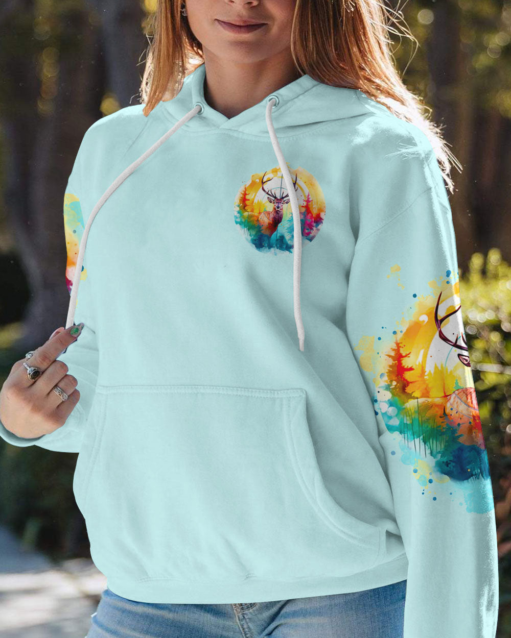 BLISSCORNERS REAL GIRLS GO HUNTING DEER ALL OVER PRINT