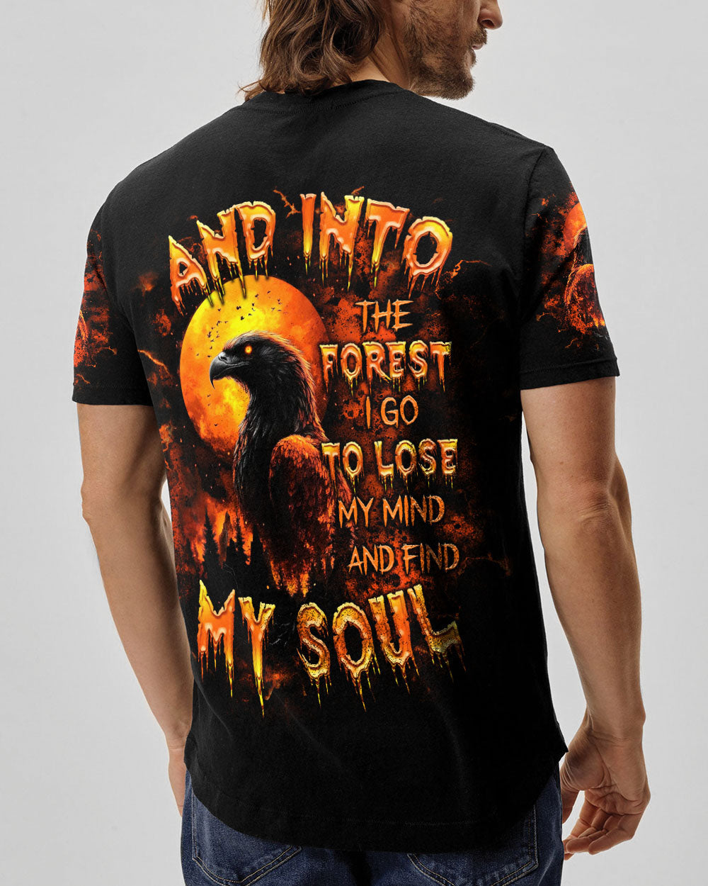 BLISSCORNERS AND INTO THE FOREST I GO EAGLE ALL OVER PRINT