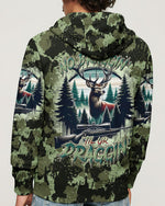 BLISSCORNERS NO BRAGGING UNTIL YOU'REDRAGGING DEER HUNTING ALL OVER PRINT