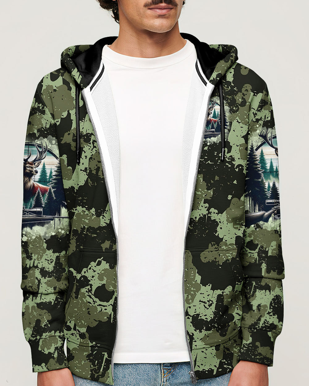 BLISSCORNERS NO BRAGGING UNTIL YOU'REDRAGGING DEER HUNTING ALL OVER PRINT