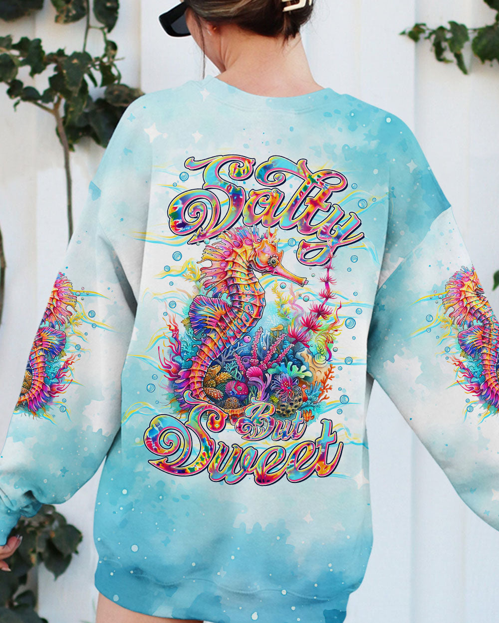 BLISSCORNERS SALTY BUT SWEET SEAHORSE ALL OVER PRINT