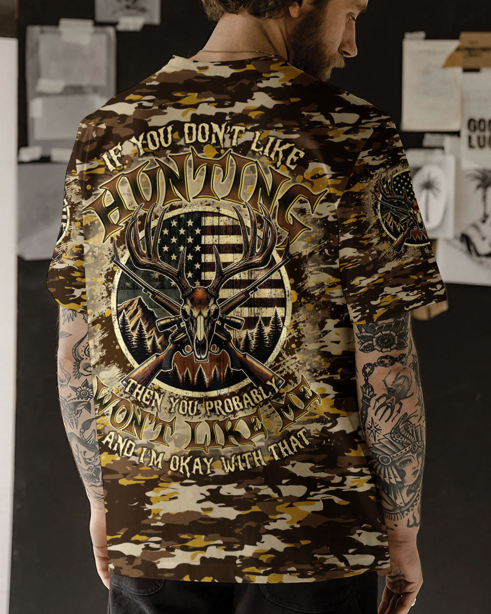 BLISSCORNERS IF YOU DON'T LIKE HUNTING ALL OVER PRINT