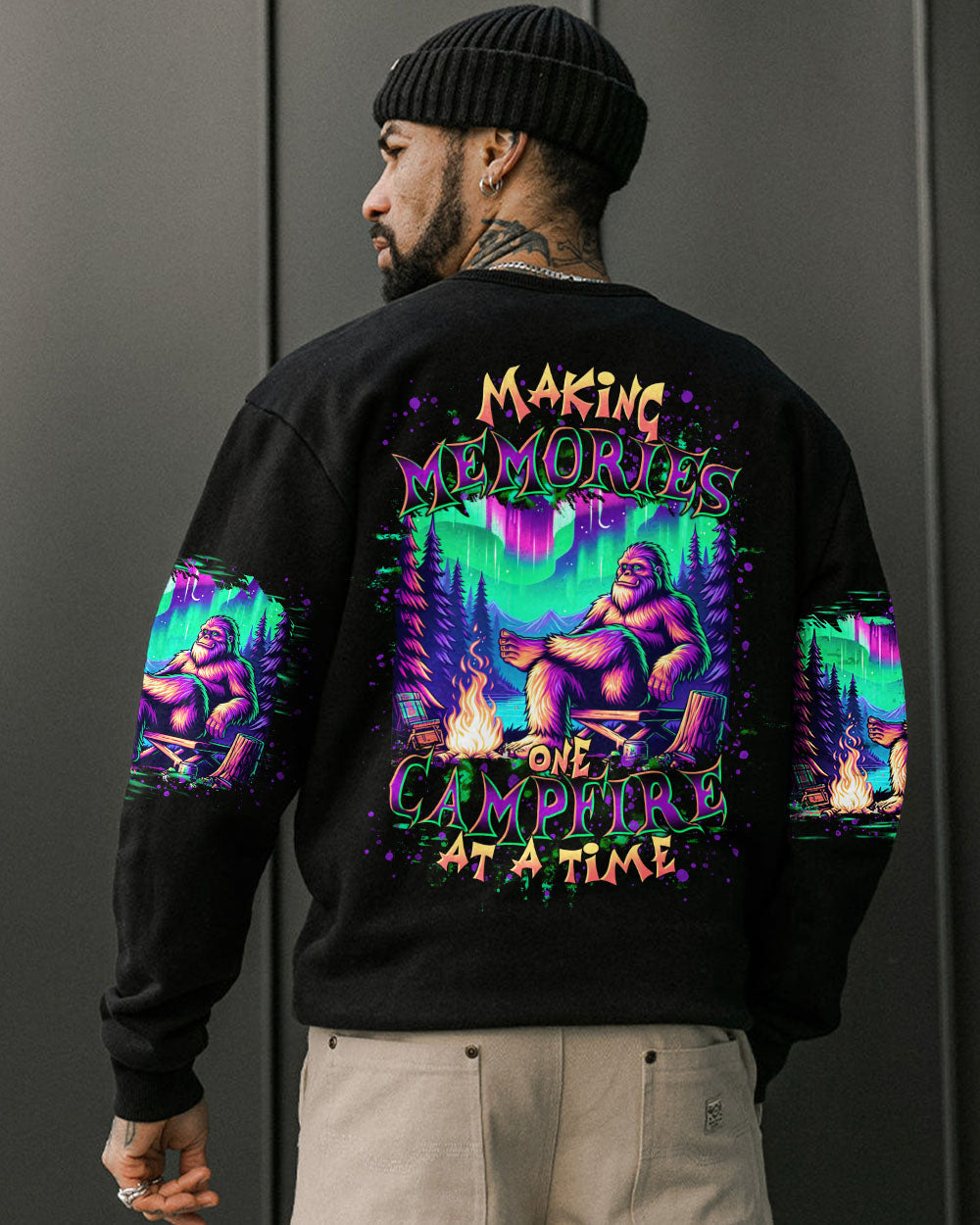 BLISSCORNERS MAKING MEMORIES ONE CAMPFIRE AT A TIME BIGFOOT ALL OVER PRINT