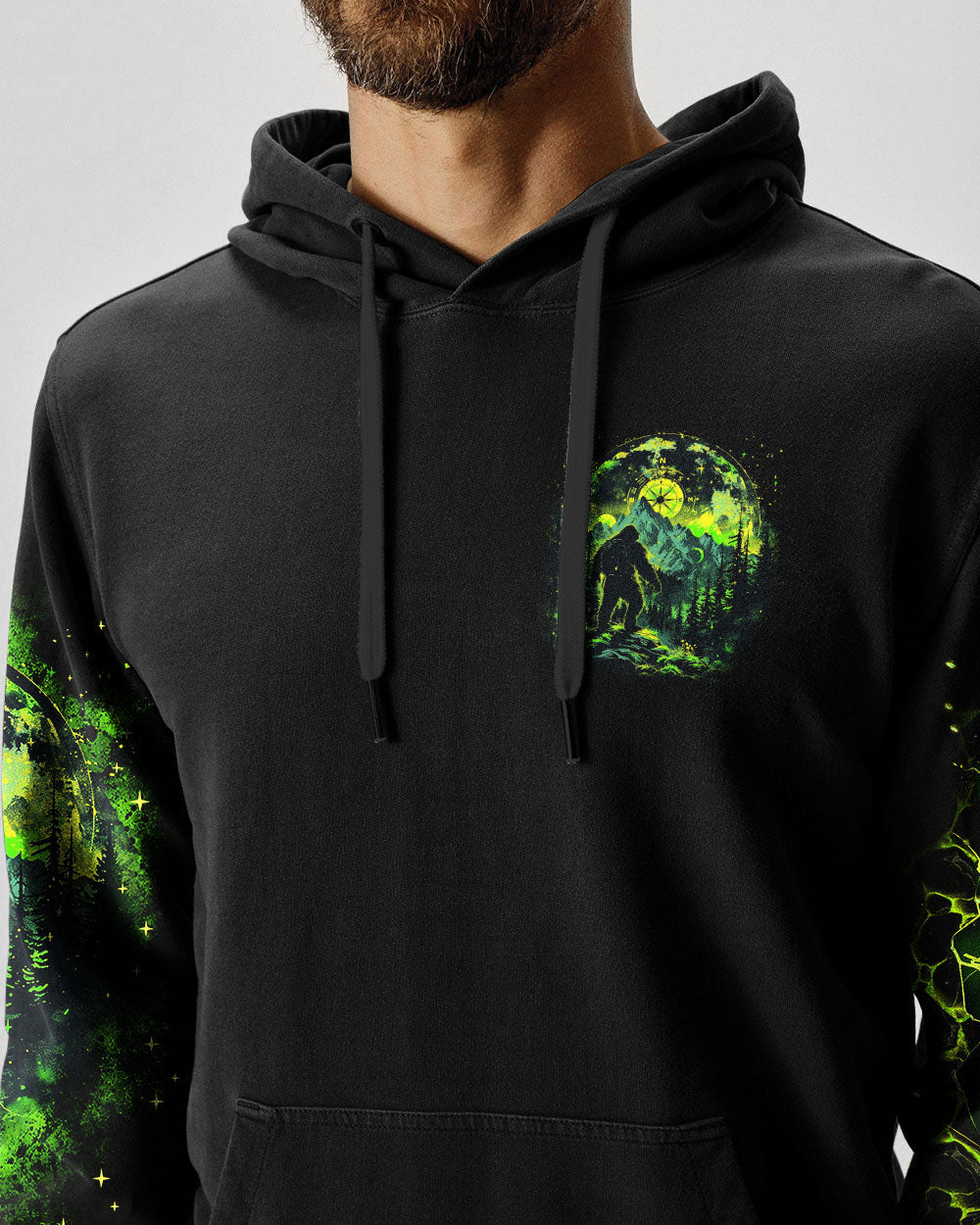 BLISSCORNERS AND INTO THE FOREST I GO BIGFOOT ALL OVER PRINT