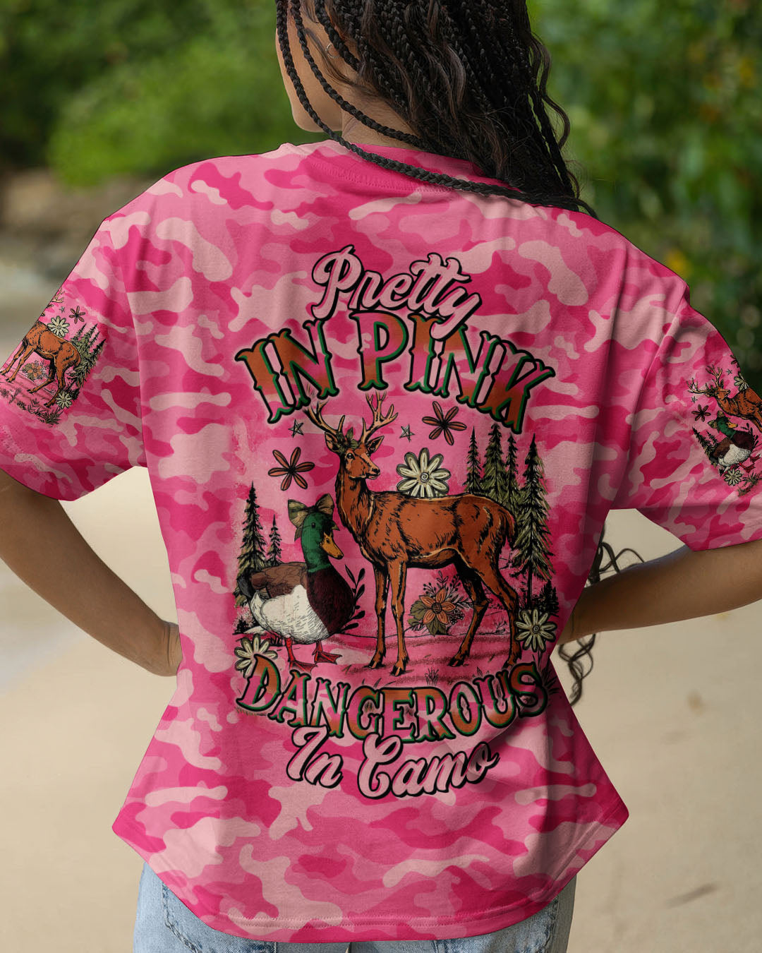 BLISSCORNERS PRETTY IN PINK HUNTING CAMO ALL OVER PRINT -TLTR2209253