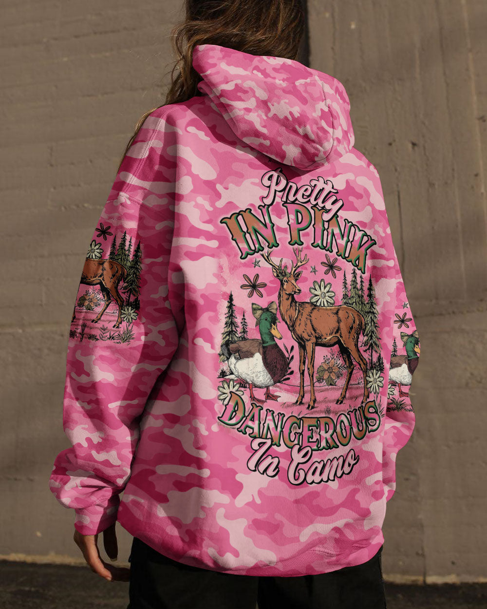 BLISSCORNERS PRETTY IN PINK HUNTING CAMO ALL OVER PRINT -TLTR2209253