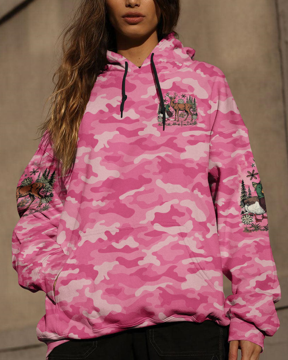 BLISSCORNERS PRETTY IN PINK HUNTING CAMO ALL OVER PRINT - TLTR2209253