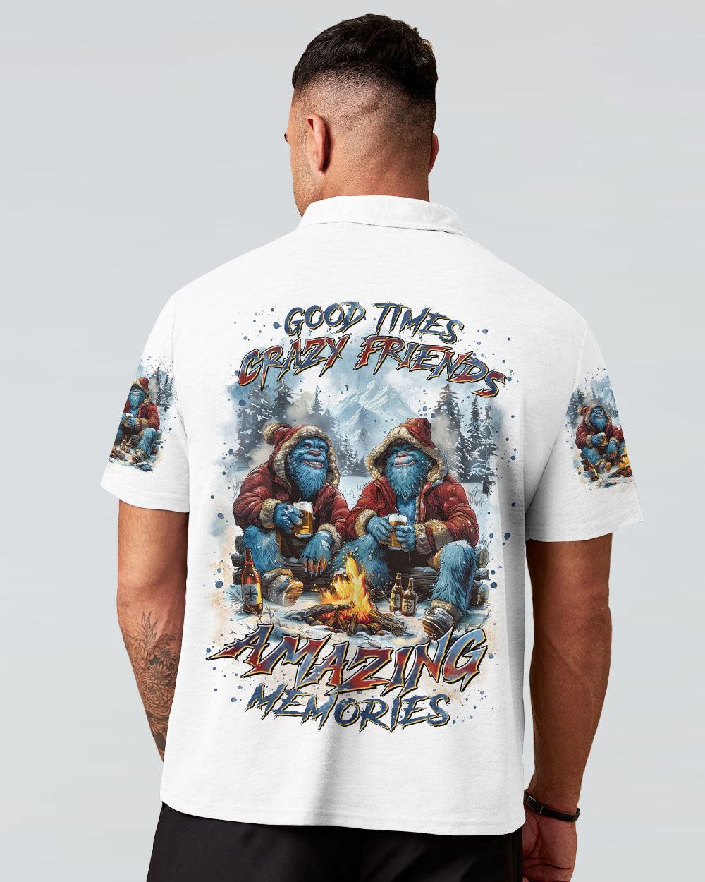 BLISSCORNERS GOOD TIMES CRAZY FRIEND BIGFOOT ALL OVER PRINT - TLTR2210242