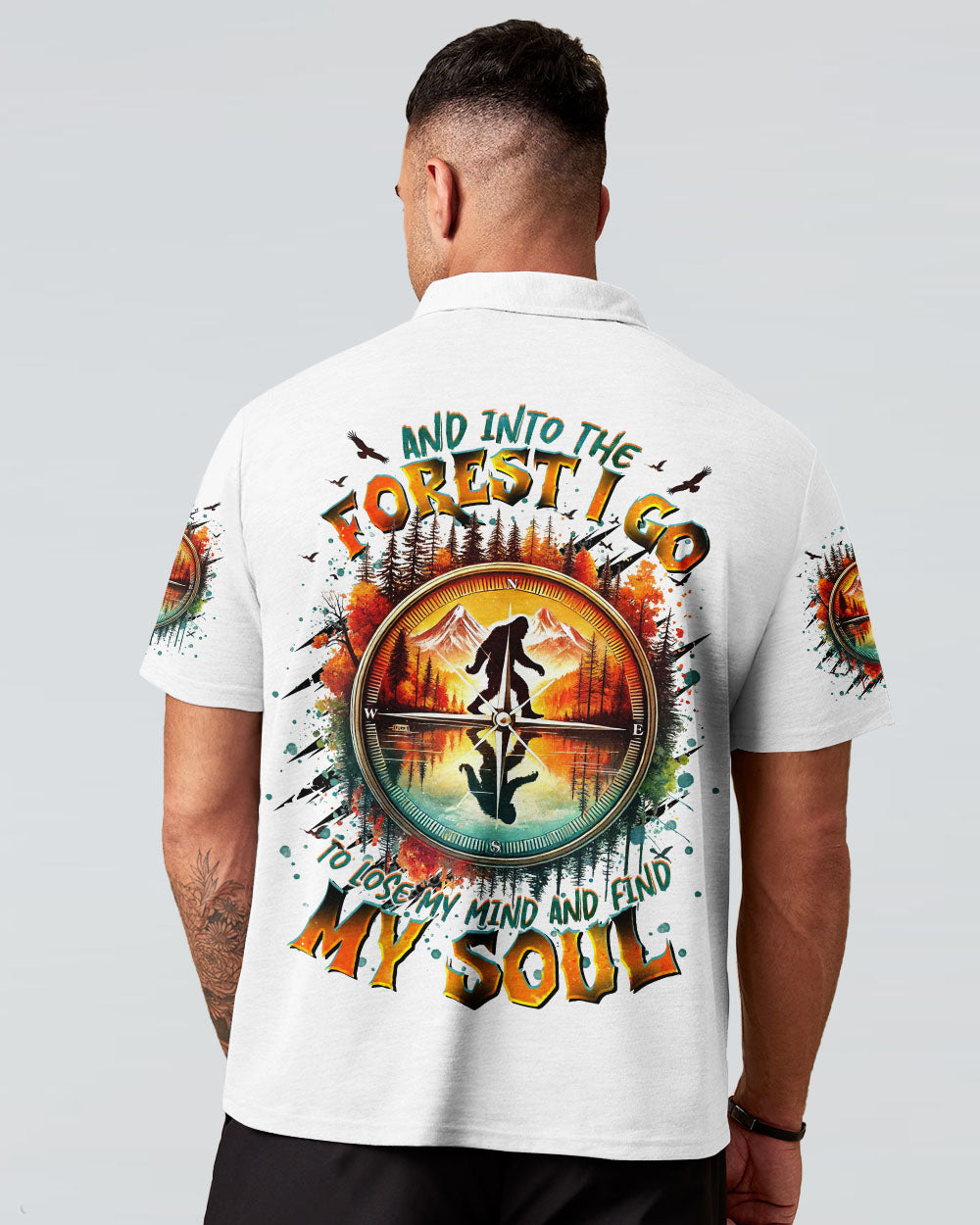 BLISSCORNERS AND INTO THE FOREST I GO BIGFOOT ALL OVER PRINT