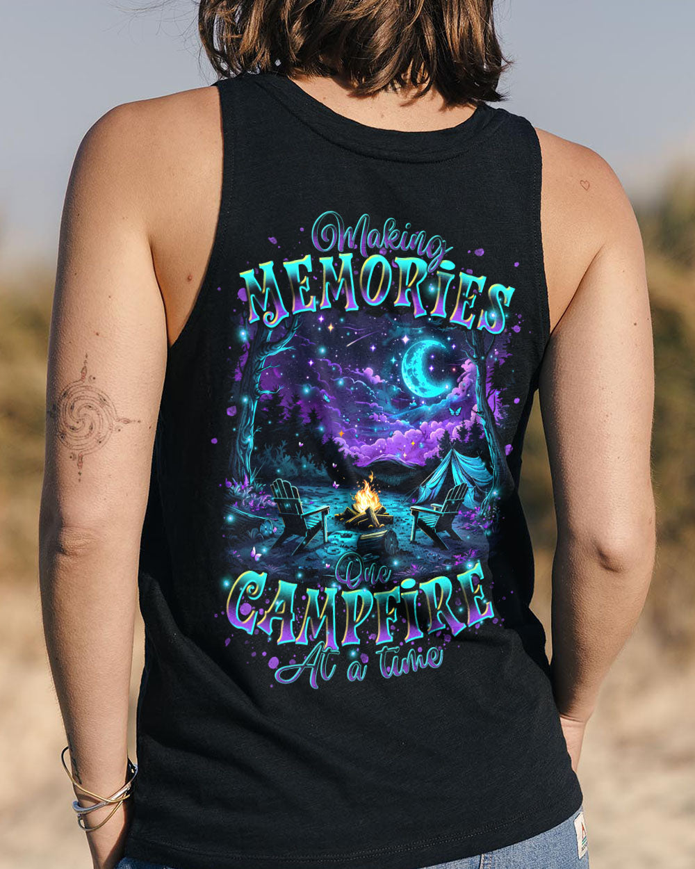 BLISSCORNERS MAKING MEMORIES ONE CAMPFIRE AT A TIME ALL OVER PRINT