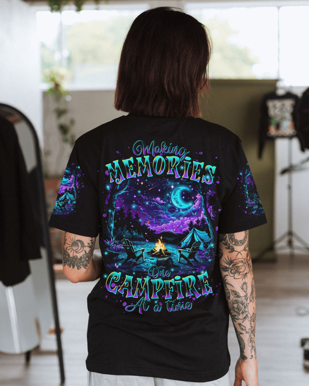 BLISSCORNERS MAKING MEMORIES ONE CAMPFIRE AT A TIME ALL OVER PRINT