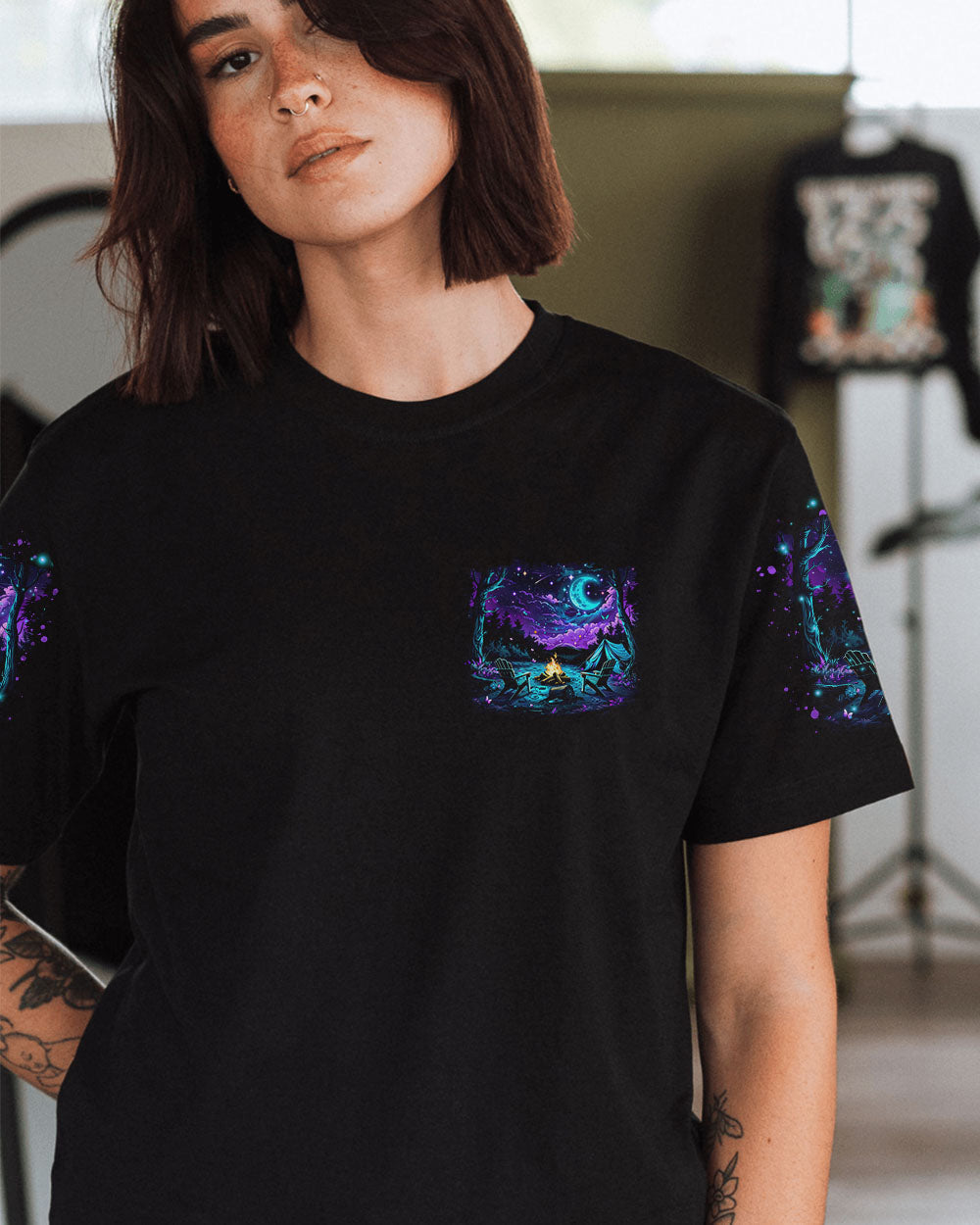 BLISSCORNERS MAKING MEMORIES ONE CAMPFIRE AT A TIME ALL OVER PRINT