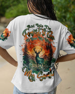 BLISSCORNERS AND INTO THE FOREST I GO DEER ALL OVER PRINT