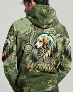 BLISSCORNERS RAISE 'EM IN THE WOODS DEER HUNTING FOXHOUND DOG ALL OVER PRINT