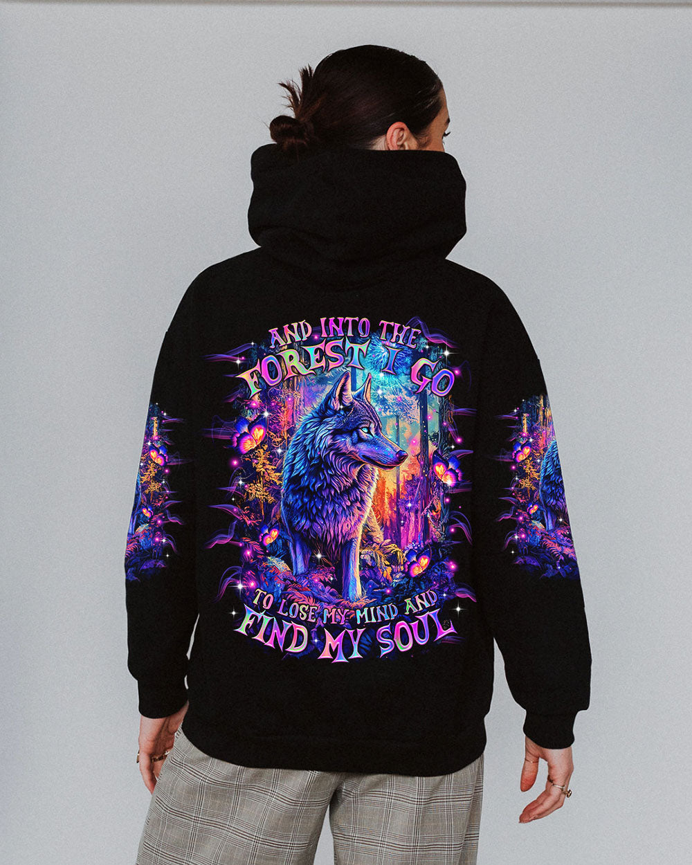 BLISSCORNERS AND INTO THE FOREST I GO WOLF ALL OVER PRINT