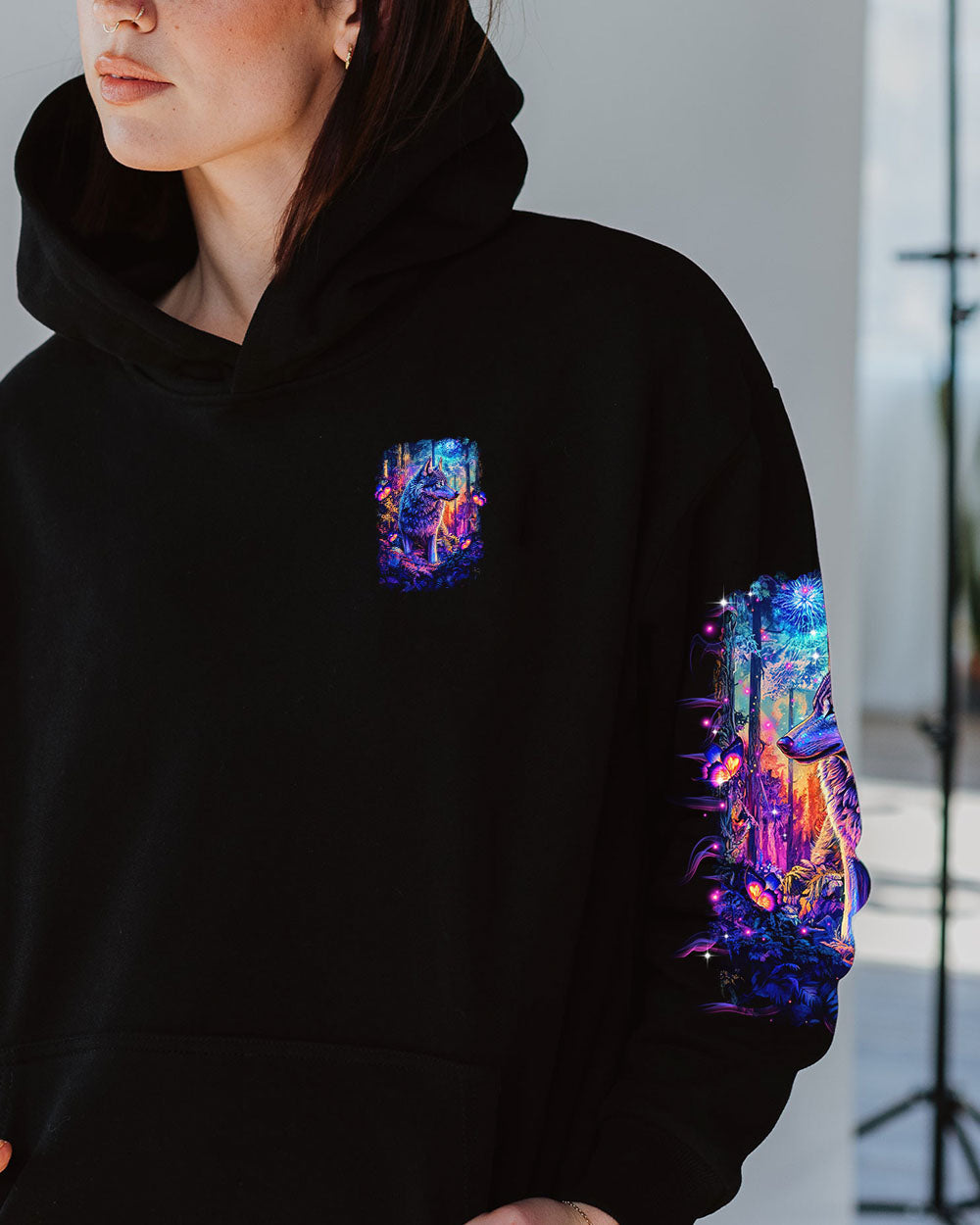 BLISSCORNERS AND INTO THE FOREST I GO WOLF ALL OVER PRINT