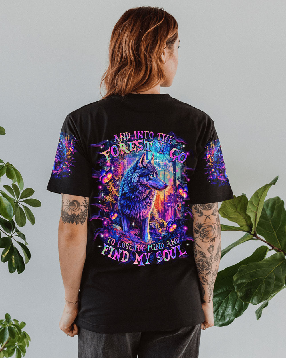 BLISSCORNERS AND INTO THE FOREST I GO WOLF ALL OVER PRINT