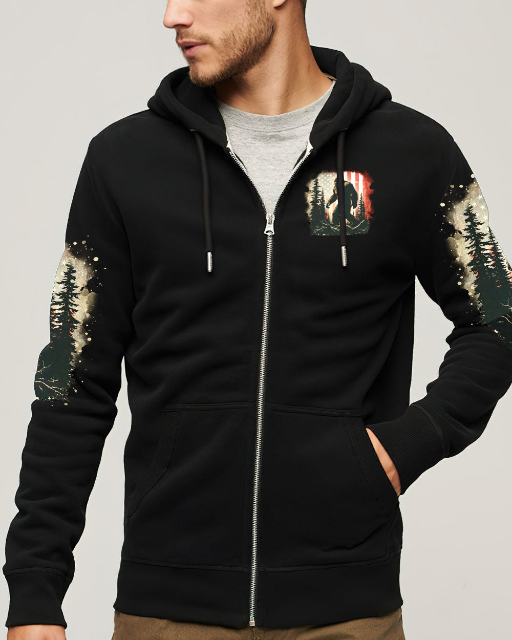 BLISSCORNERS AND INTO THE FOREST I GO BIGFOOT ALL OVER PRINT