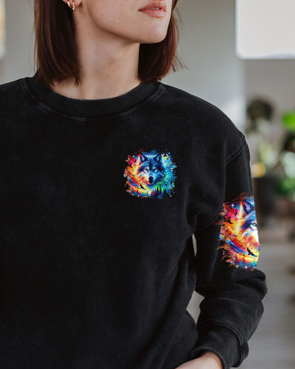 BLISSCORNERS AND INTO THE FOREST I GO WOLF ALL OVER PRINT