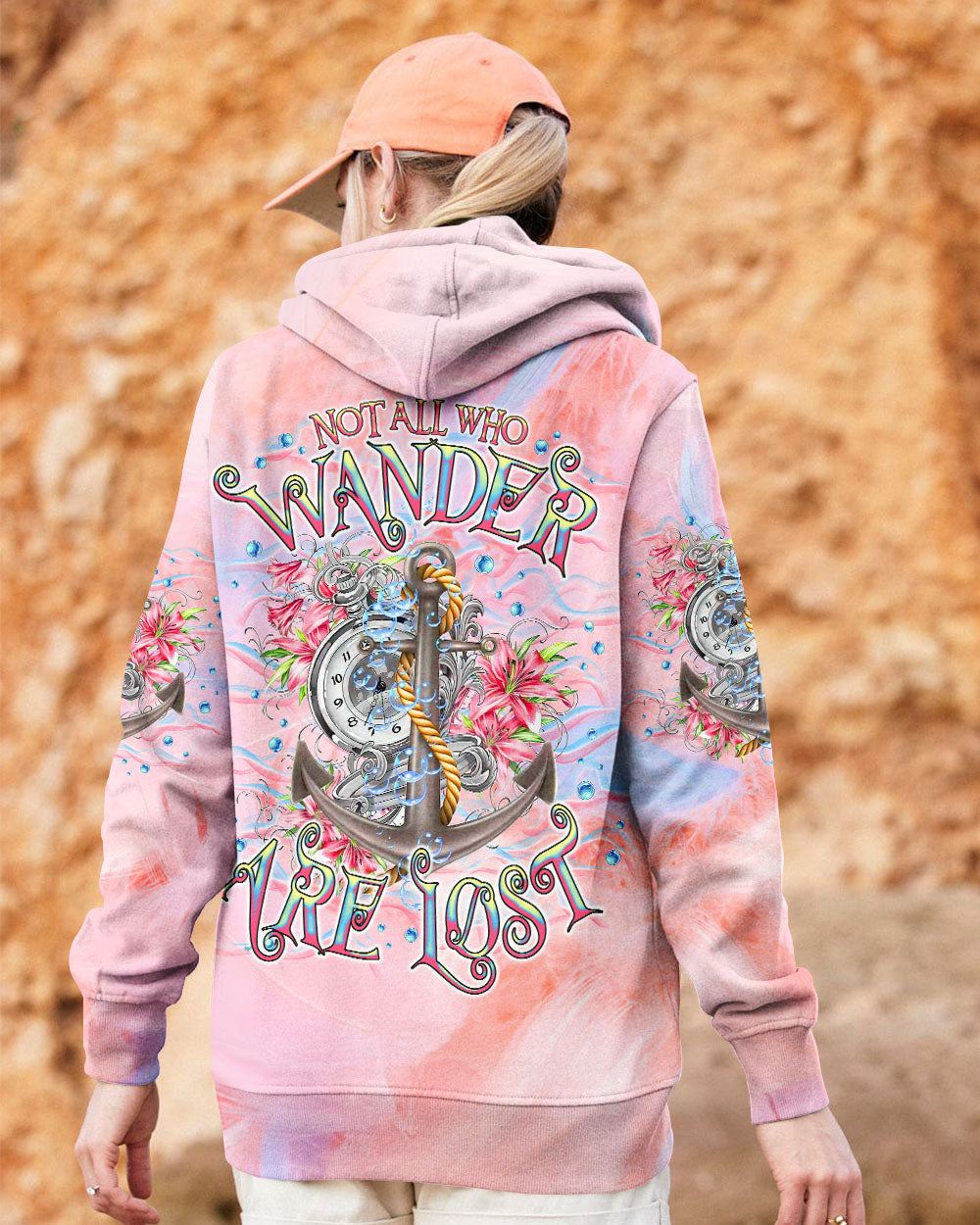 BLISSCORNERS NOT ALL WHO WANDER ARE LOST COMPASS ALL OVER PRINT
