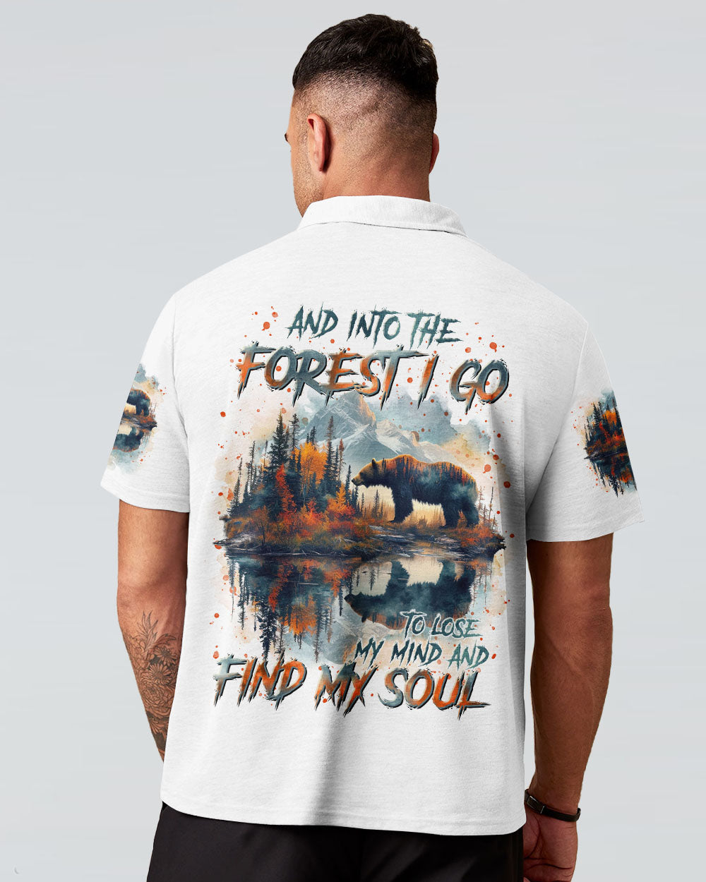 BLISSCORNERS AND INTO THE FOREST I GO BEAR ALL OVER PRINT