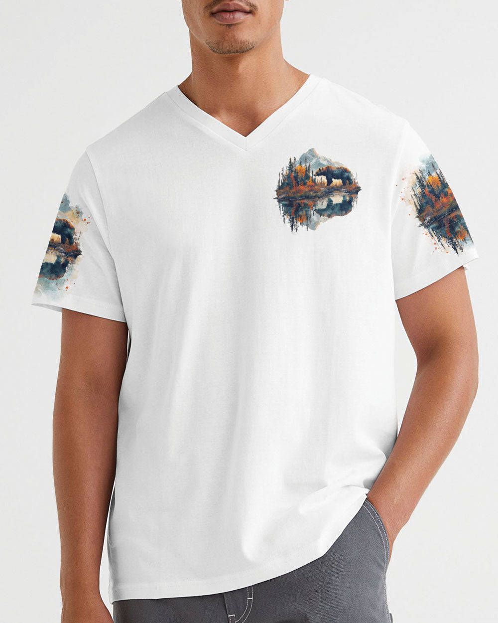 BLISSCORNERS AND INTO THE FOREST I GO BEAR ALL OVER PRINT