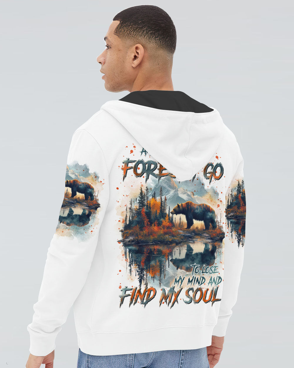 BLISSCORNERS AND INTO THE FOREST I GO BEAR ALL OVER PRINT