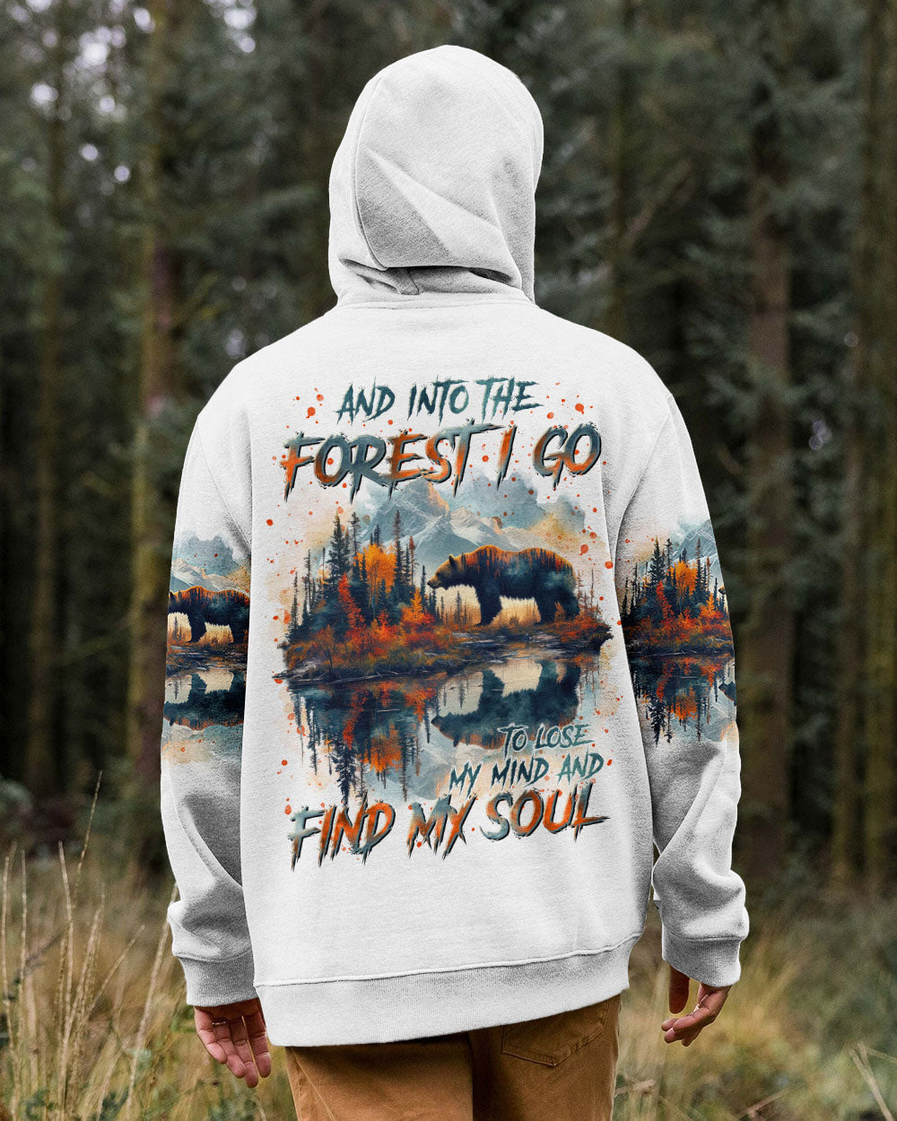 BLISSCORNERS AND INTO THE FOREST I GO BEAR ALL OVER PRINT