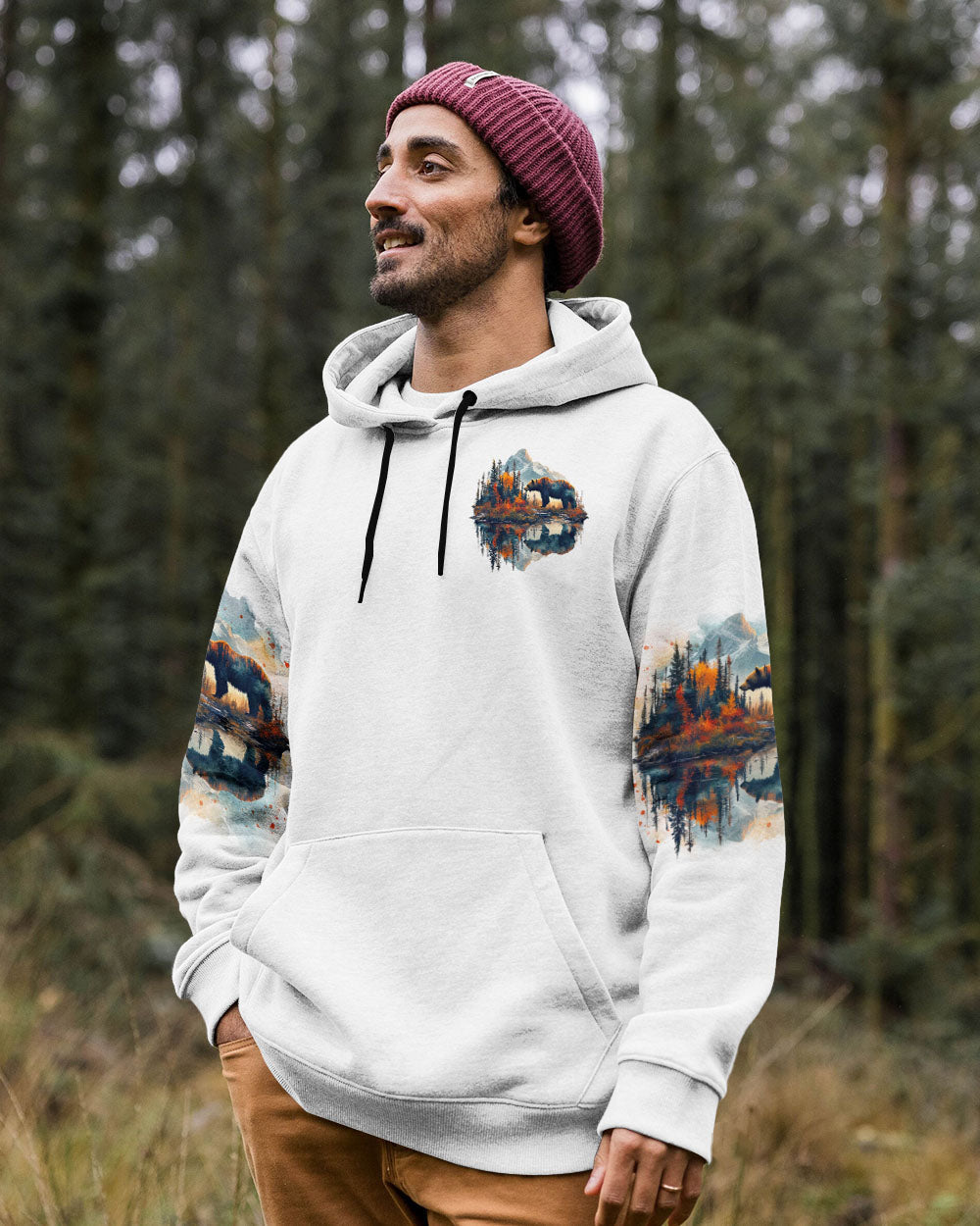 BLISSCORNERS AND INTO THE FOREST I GO BEAR ALL OVER PRINT