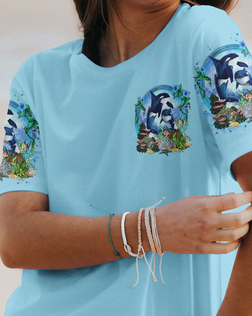 BLISSCORNERS SOME GIRLS ARE JUST BORN DOLPHIN ALL OVER PRINT