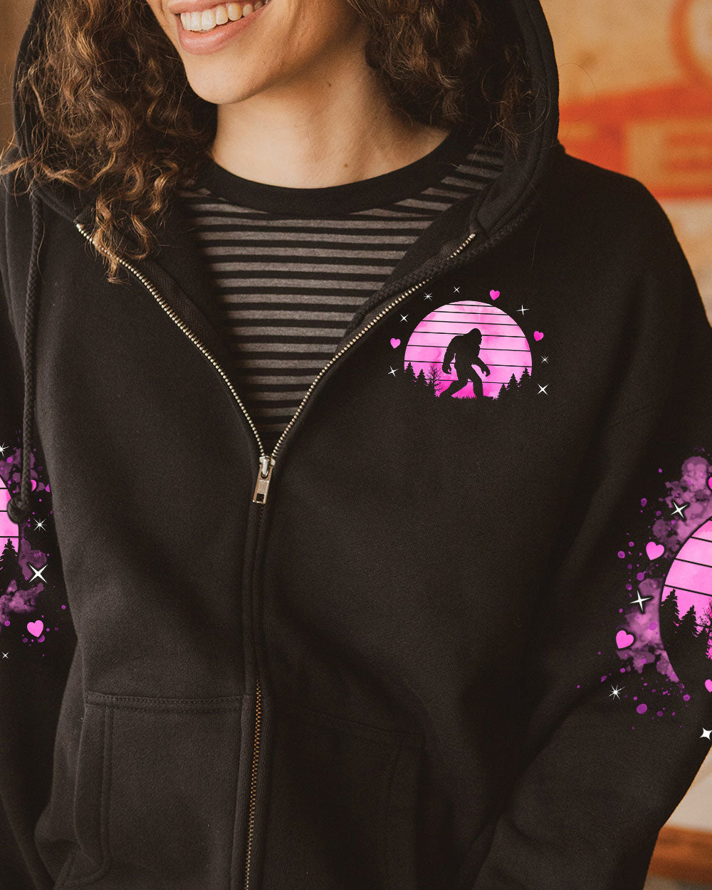 BLISSCORNERS JUST A GIRL WHO LOVES BIGFOOT ALL OVER PRINT