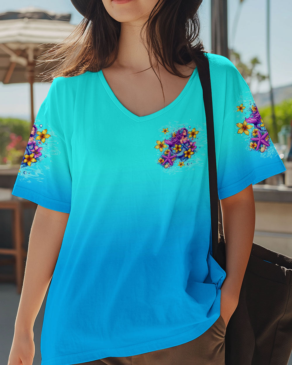 BLISSCORNERS MERMAID KISSES STARFISH WISHES ALL OVER PRINT