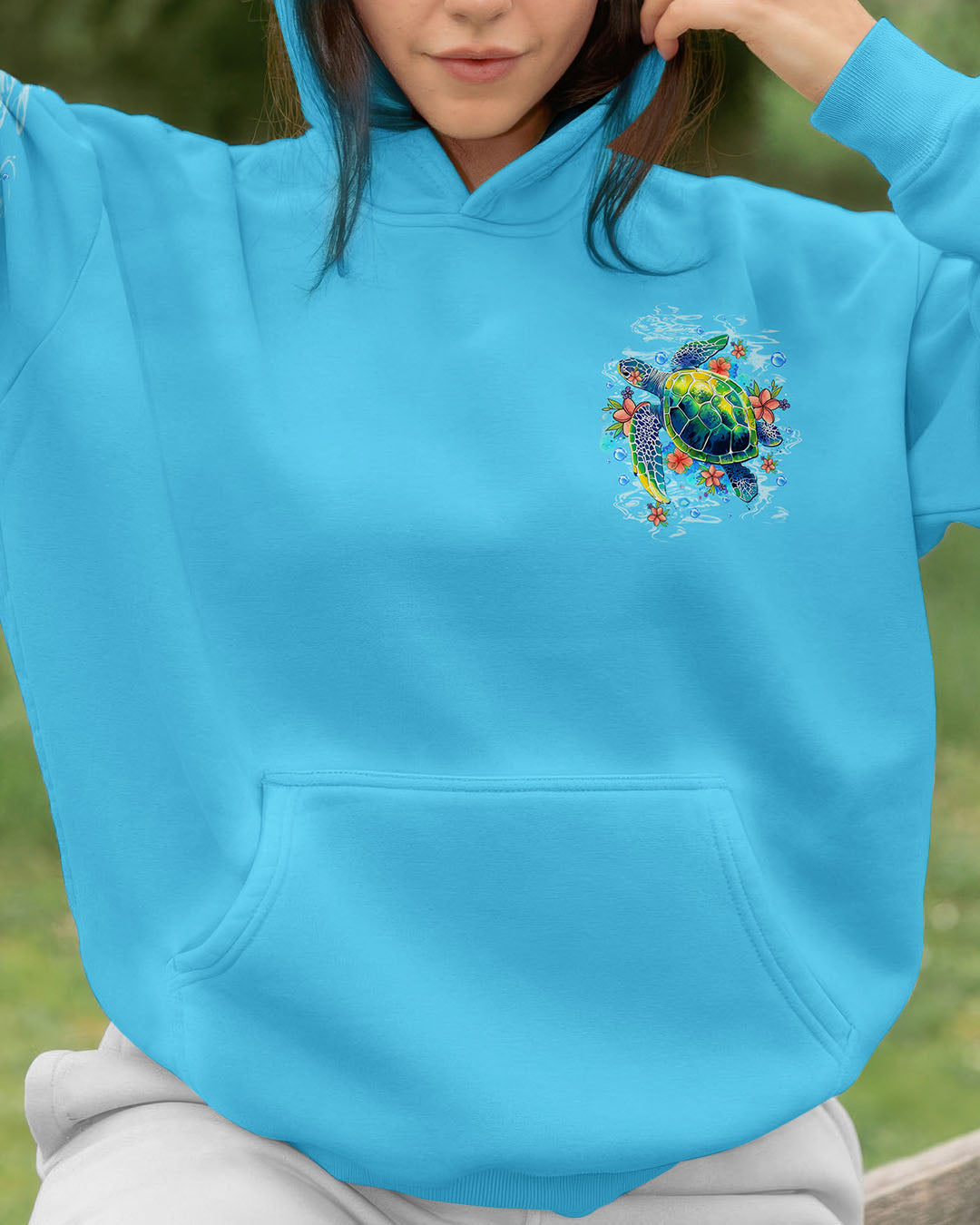 BLISSCORNERS STAY WILD OCEAN CHILD TURTLE ALL OVER PRINT