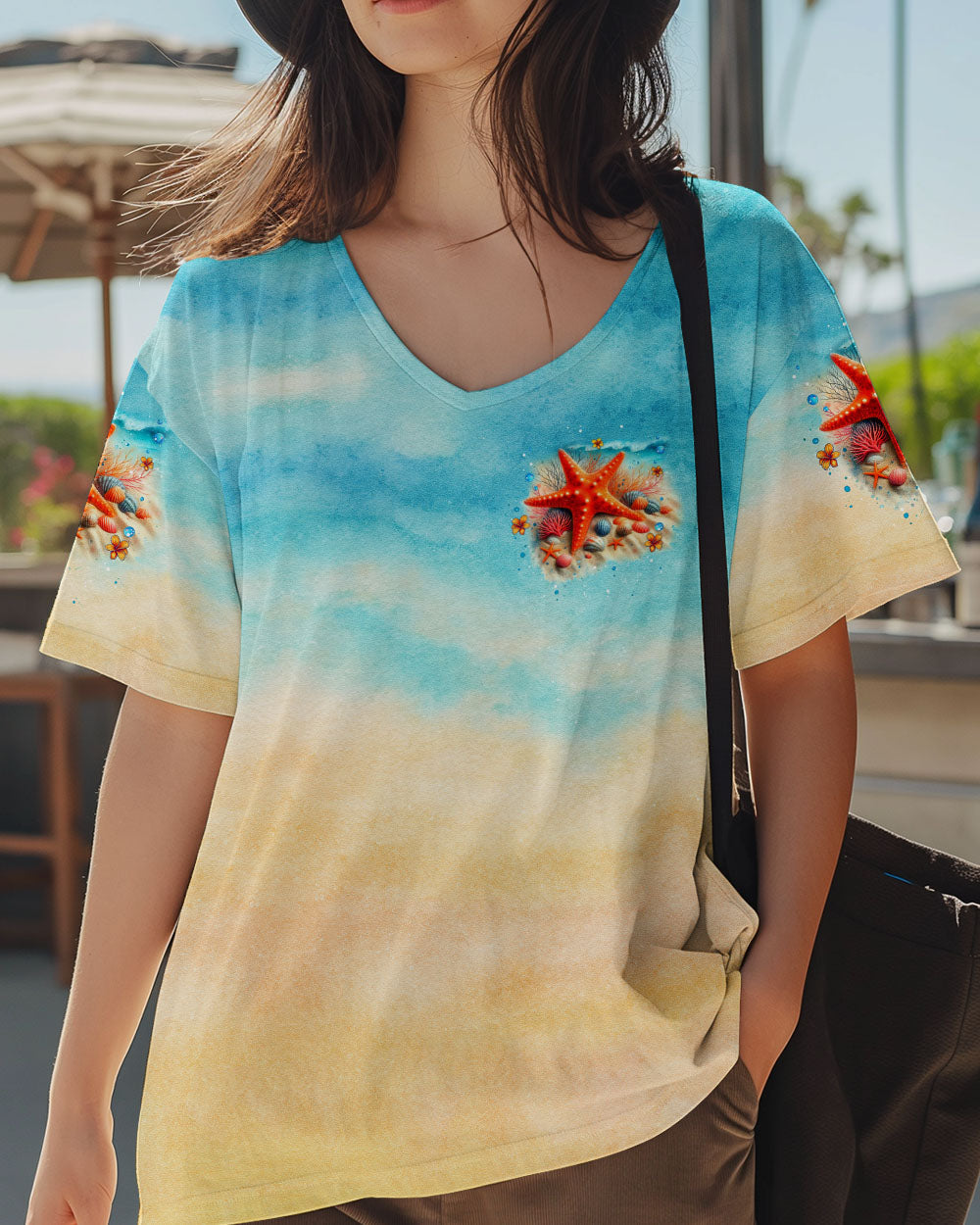 BLISSCORNERS SALTY KISSES AND STARFISH WISHES ALL OVER PRINT