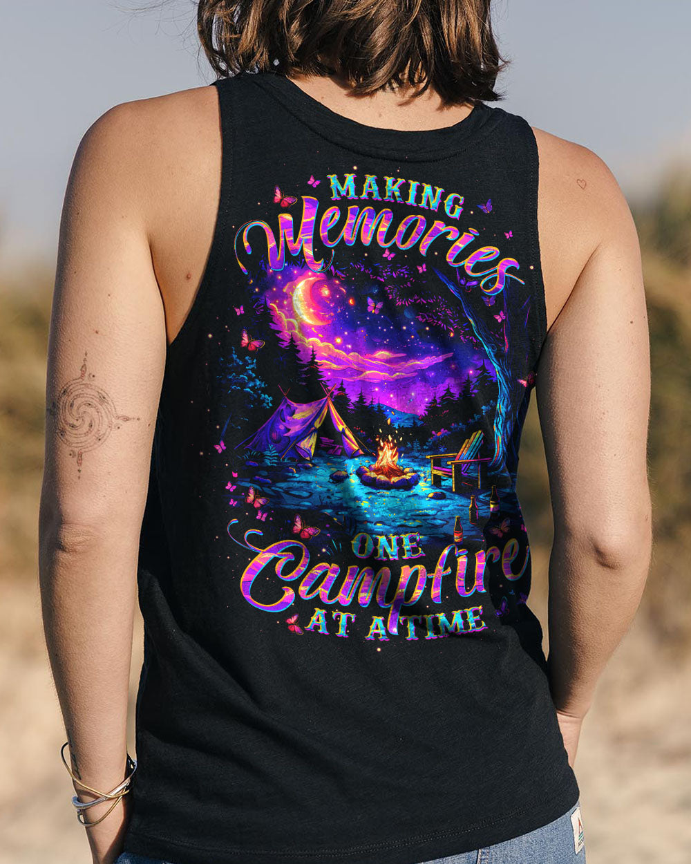 BLISSCORNERS MAKING MEMORIES ONE CAMPFIRE AT A TIME ALL OVER PRINT