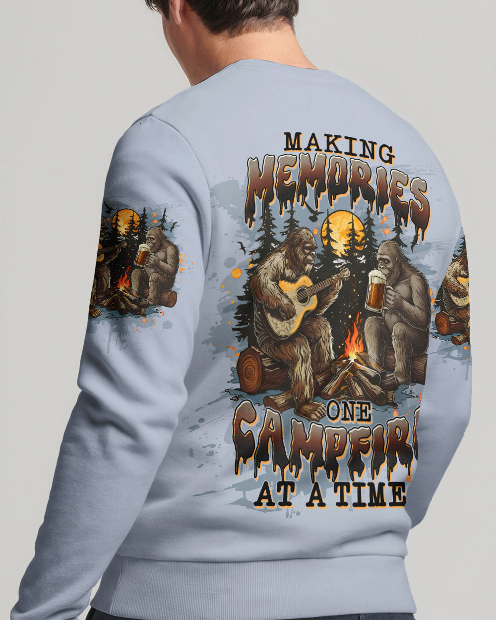 BLISSCORNERS MAKING MEMORIES ONE CAMPFIRE AT A TIME BIGFOOT ALL OVER PRINT