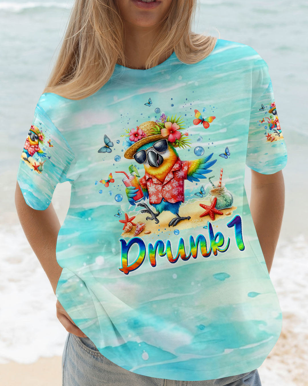 BLISSCORNERS IF LOST OR DRUNK PARROT ALL OVER PRINT