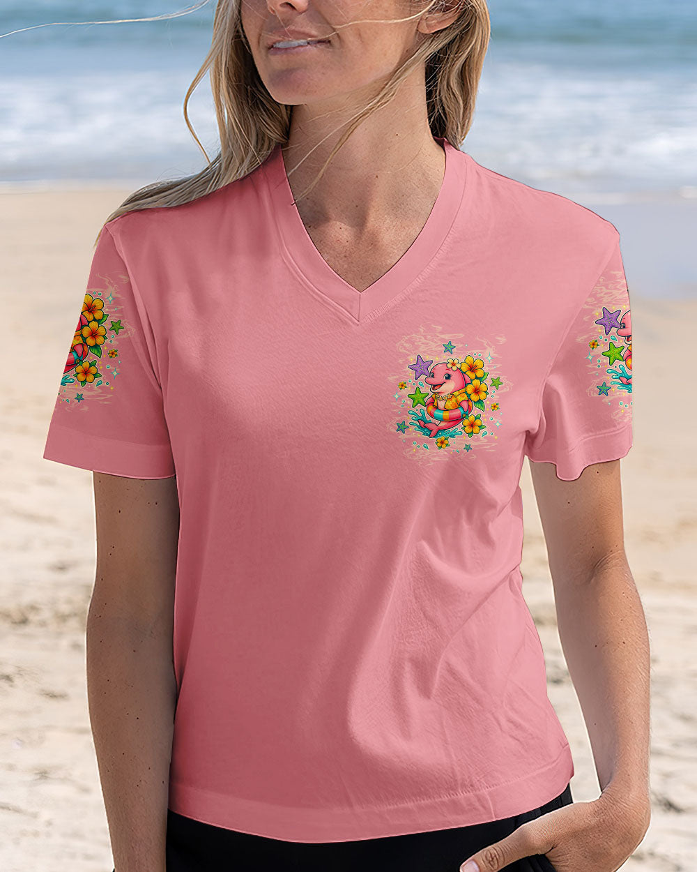 BLISSCORNERS WE DON'T SKINNY DIP DOLPHIN ALL OVER PRINT
